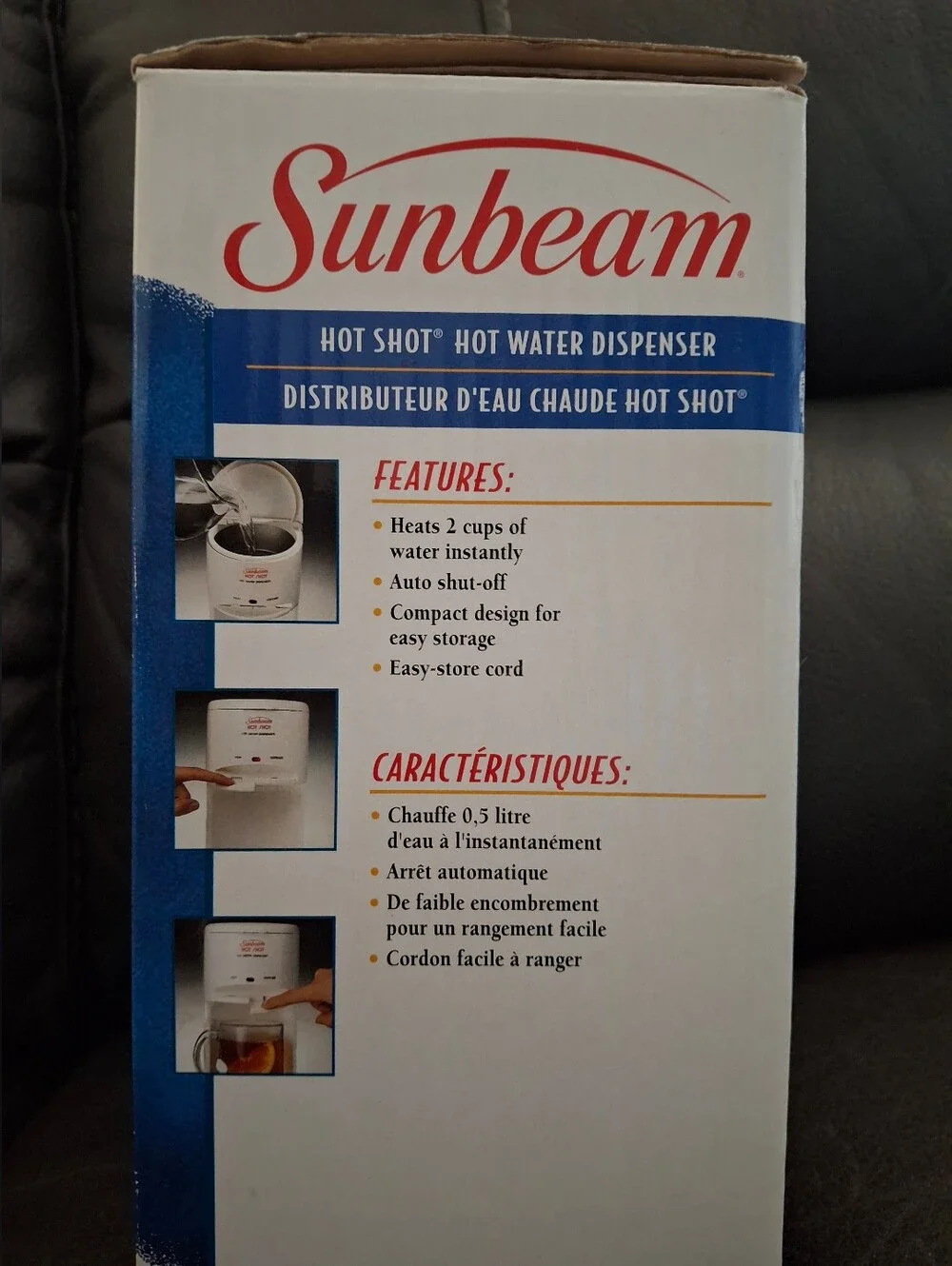New/1998 Sunbeam - Hot Shot Hot Water Dispenser Model #3211 NOS/Vintage